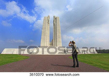Stock Image - France, Northern France, Vimy, World War I memorial.. Fotosearch