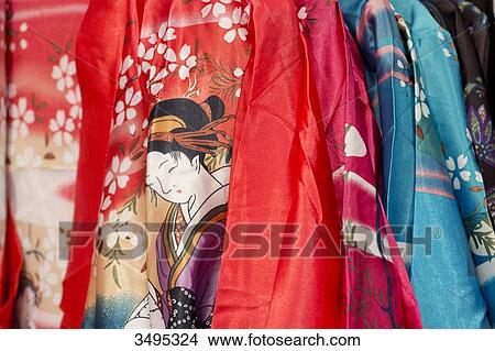 France. Paris 13th district. Avenue d'Ivry. Parisian Chinatown. Kimono in a clothing store View Large Photo Image Picture - France. Paris 13th district. Avenue d'Ivry. Parisian Chinatown. Kimono in a clothing store. Fotosearch