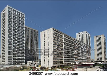 France. Paris 13th district. District of the Olympiades View Large Photo Image Stock Photo - France. Paris 13th district. District of the Olympiades. Fotosearch