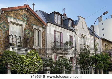 France. Paris 13th district. Rue Damesme View Large Photo Image Stock Photograph - France. Paris 13th district. Rue Damesme. Fotosearch