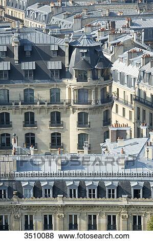 Stock Photo - France. Paris 16th district. Place de l'Etoile. Buildings between avenue Victor Hugo and rue Lauriston. Fotosearch