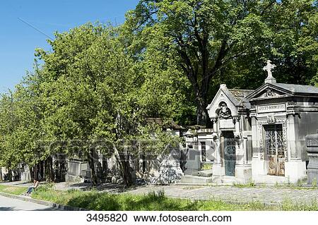 France, Paris 20th district. Pere Lachaise cemetery View Large Photo Image Stock Image - France, Paris 20th district. Pere Lachaise cemetery. Fotosearch