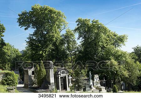France, Paris 20th district. Pere Lachaise cemetery View Large Photo Image Stock Image - France, Paris 20th district. Pere Lachaise cemetery. Fotosearch