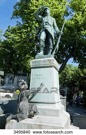 France, Paris 20th district. Pere Lachaise cemetery. The grave of sergeant Hoff (1836-1902), hero of the Prussian-French war of 1870 View Large Photo Image Stock Image - France, Paris 20th district. Pere Lachaise cemetery. The grave of sergeant Hoff (1836-1902), hero of the Prussian-French war of 1870. Fotosearch