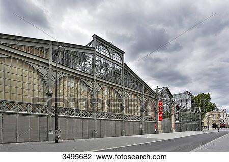 Stock Image - France, Paris, 3rd arrondissement. The Carreau du Temple.. Fotosearch