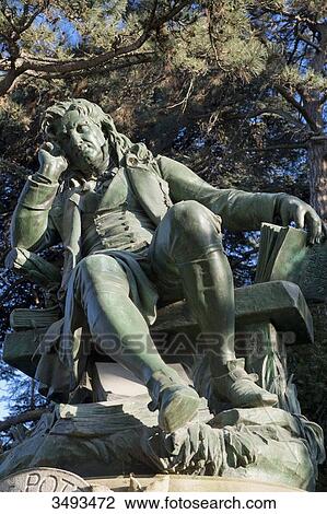 France, Paris, 5th district. The Jardin des plantes. The statue of Bernardin de Saint-Pierre (the author of Paul and Virginie and Garden intendant in 1792). Sculptor: Louis Holweck ( 1909 ) View Large Photo Image Stock Image - France, Paris, 5th district. The Jardin des plantes. The statue of Bernardin de Saint-Pierre (the author of Paul and Virginie and Garden intendant in 1792). Sculptor: Louis Holweck ( 1909 ). Fotosearch