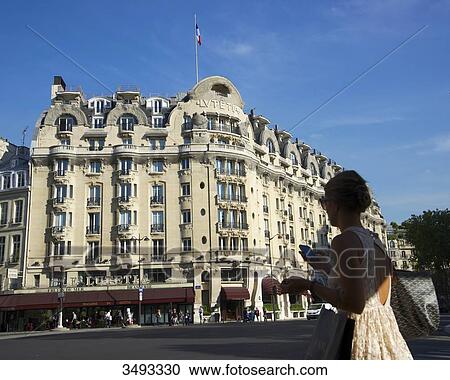 Stock Image - France, Paris, 6th arrondissement, Lutetia Hotel before renovation. Fotosearch