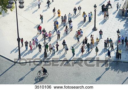 Stock Photograph - France. Paris 8th district. Champs Elyses Avenue. Fotosearch