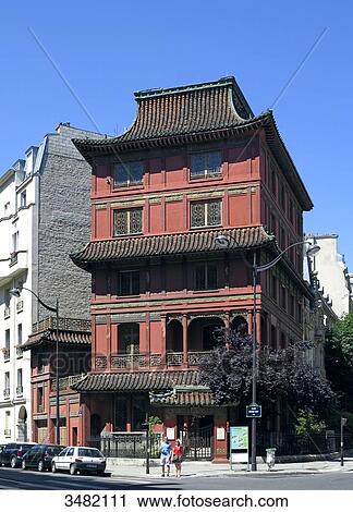 France, Paris. 8th district. Paris Pagoda. View Large Photo Image Stock Image - France, Paris. 8th district. Paris Pagoda.. Fotosearch