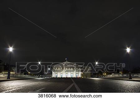Stock Photo - France, Paris, Concorde Bridge and Palais Bourbon (National Assembly).. Fotosearch