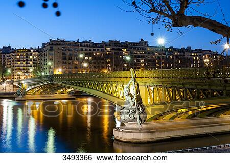 Stock Photograph - France, Paris, Mirabeau bridge. Fotosearch