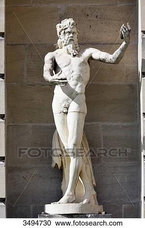 Stock Image - France, Paris. Val de Marne. Vincennes. Chateau de Vincennes. The arcades. Ornamental sculpture.. Fotosearch