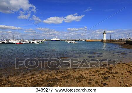 France, Quiberon Peninsula, Haliguen. The harbour. View Large Photo Image Stock Photo - France, Quiberon Peninsula, Haliguen. The harbour.. Fotosearch
