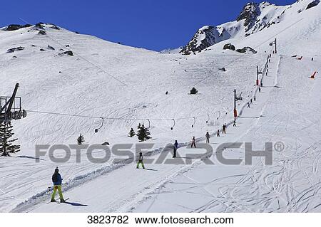 France. Savoie. Winter sports, ski View Large Photo Image Stock Image - France. Savoie. Winter sports, ski. Fotosearch