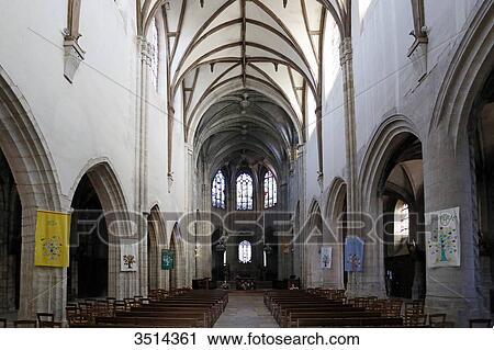 France, Seine et Marne. Nemours. City center. Saint Jean Baptiste church. View Large Photo Image Stock Image - France, Seine et Marne. Nemours. City center. Saint Jean Baptiste church.. Fotosearch