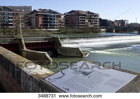 France, South-West of France, Toulouse, Lock on the Garonne View Large Photo Image Stock Image - France, South-West of France, Toulouse, Lock on the Garonne. Fotosearch