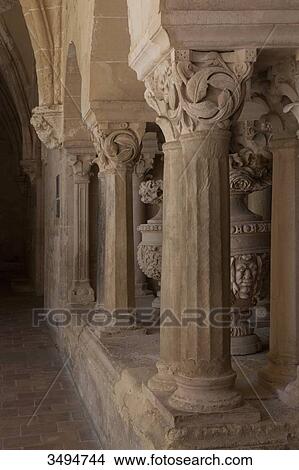 France, Southern France, Vileveyrac, Cistercian abbey of Holy Mary of Valmagne, 13th century, gothic style, entrance of the chapter house View Large Photo Image Picture - France, Southern France, Vileveyrac, Cistercian abbey of Holy Mary of Valmagne, 13th century, gothic style, entrance of the chapter house. Fotosearch