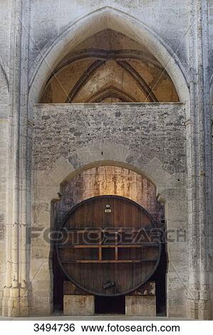 France, Southern France, Vileveyrac, Cistercian abbey of Holy Mary of Valmagne, 13th century, gothic style, nave nave turned into a wine storehouse after the Revolution View Large Photo Image Stock Photograph - France, Southern France, Vileveyrac, Cistercian abbey of Holy Mary of Valmagne, 13th century, gothic style, nave nave turned into a wine storehouse after the Revolution. Fotosearch