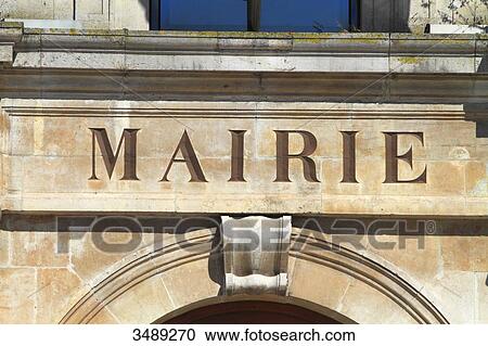 France, Town hall frontage. View Large Photo Image Stock Image - France, Town hall frontage.. Fotosearch