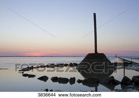 France, Vendee, Passage du Gois, passable road at low tide. View Large Photo Image Picture - France, Vendee, Passage du Gois, passable road at low tide.. Fotosearch