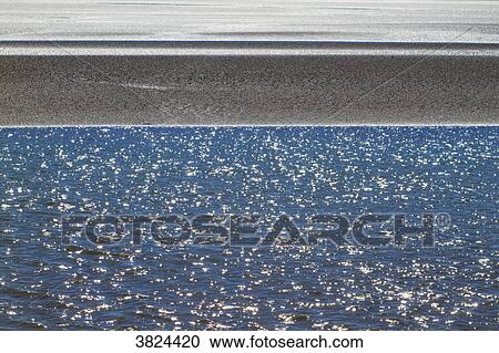 Stock Image - France, Vendee, sand bank in the sea.. Fotosearch