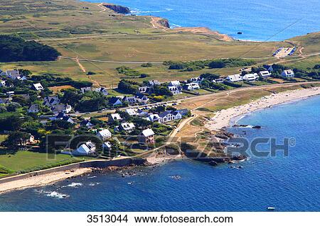 France, Western France, aerial view of Quiberon peninsula. Portivy. View Large Photo Image Picture - France, Western France, aerial view of Quiberon peninsula. Portivy.. Fotosearch
