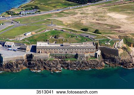 France, Western France, aerial view of Quiberon peninsula. Penthievre Fort. View Large Photo Image Stock Image - France, Western France, aerial view of Quiberon peninsula. Penthievre Fort.. Fotosearch