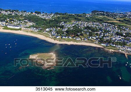 France, Western France, aerial view of Quiberon peninsula. Portivy. View Large Photo Image Stock Photography - France, Western France, aerial view of Quiberon peninsula. Portivy.. Fotosearch