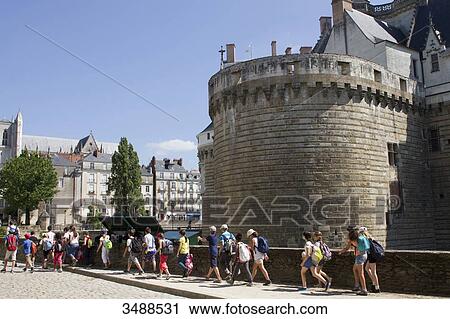 France, Western France, Nantes, Chateau des Ducs, middle schoolers visiting the castle View Large Photo Image Stock Image - France, Western France, Nantes, Chateau des Ducs, middle schoolers visiting the castle. Fotosearch
