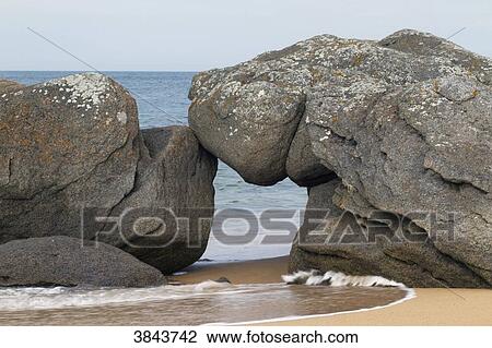 France, You Island, rocks on the plage des sapins. View Large Photo Image Stock Image - France, You Island, rocks on the plage des sapins.. Fotosearch