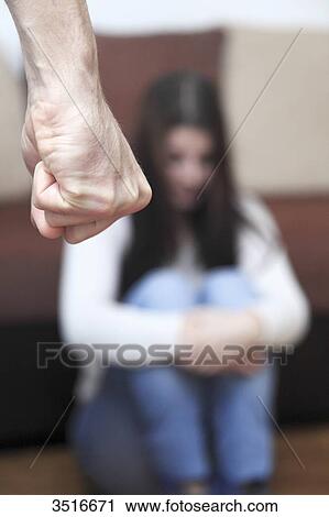 Stock Image - France, young couple at home. Fotosearch