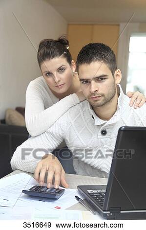 France, young couple at home View Large Photo Image Stock Photo - France, young couple at home. Fotosearch