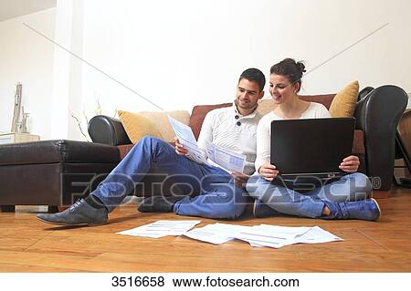 France, young couple at home View Large Photo Image Stock Photo - France, young couple at home. Fotosearch