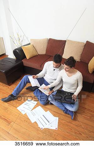France, young couple at home View Large Photo Image Stock Photo - France, young couple at home. Fotosearch