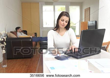 France, young couple at home View Large Photo Image Stock Photograph - France, young couple at home. Fotosearch