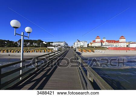 Germany, Binz. German seaside resort in Mecklemburg-Vorpommern. The pier. View Large Photo Image Stock Image - Germany, Binz. German seaside resort in Mecklemburg-Vorpommern. The pier.. Fotosearch