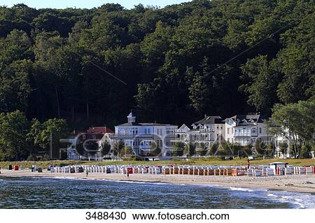 Stock Image - Germany, Binz. German seaside resort in Mecklemburg-Vorpommern.. Fotosearch