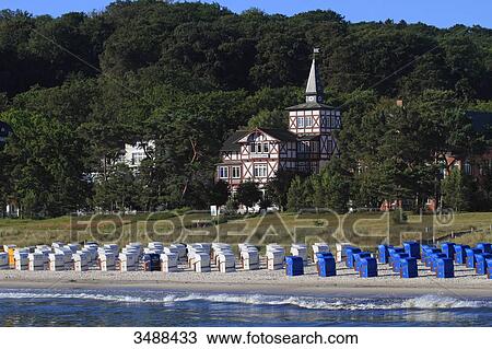 Germany, Binz. German seaside resort in Mecklemburg-Vorpommern. View Large Photo Image Stock Image - Germany, Binz. German seaside resort in Mecklemburg-Vorpommern.. Fotosearch