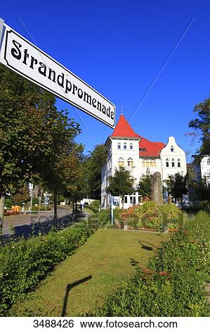 Germany, Binz. German seaside resort in Mecklemburg-Vorpommern. View Large Photo Image Stock Photograph - Germany, Binz. German seaside resort in Mecklemburg-Vorpommern.. Fotosearch