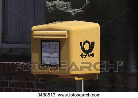 Germany, Deutsche Post. Mailbox. View Large Photo Image Stock Image - Germany, Deutsche Post. Mailbox.. Fotosearch