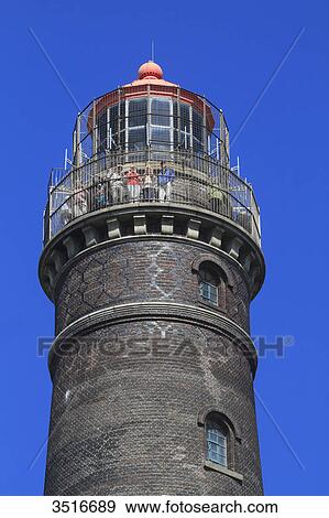 Germany, Lower Saxony. Borkum Island. New lighthouse. View Large Photo Image Stock Photo - Germany, Lower Saxony. Borkum Island. New lighthouse.. Fotosearch