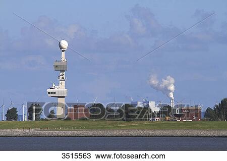 Germany. Lower Saxony. Emden. The Ems. Harbour's master office. View Large Photo Image Stock Image - Germany. Lower Saxony. Emden. The Ems. Harbour's master office.. Fotosearch