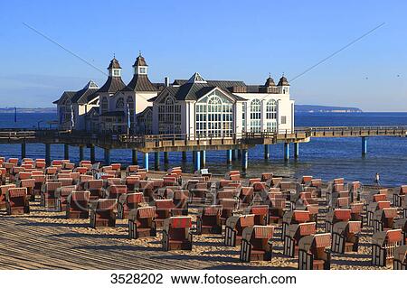 Germany, Mecklenburg-Vorpommern, Rugen Island. Sellin. Ostseebad. View Large Photo Image Stock Image - Germany, Mecklenburg-Vorpommern, Rugen Island. Sellin. Ostseebad.. Fotosearch