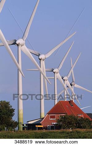Stock Photo - Germany, power wind mill. Fotosearch