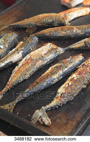 Grilled Mackerels View Large Photo Image Stock Image - Grilled Mackerels. Fotosearch