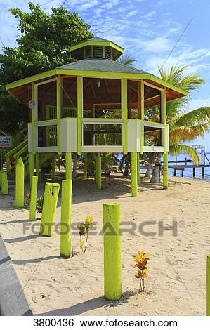 Honduras, Islas de la Bahia, Roatan Island. West End. Half Moon Bay View Large Photo Image Stock Photograph - Honduras, Islas de la Bahia, Roatan Island. West End. Half Moon Bay. Fotosearch