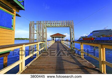 Honduras, Islas de la Bahia, Roatan Island. Coxen Hole View Large Photo Image Stock Photography - Honduras, Islas de la Bahia, Roatan Island. Coxen Hole. Fotosearch