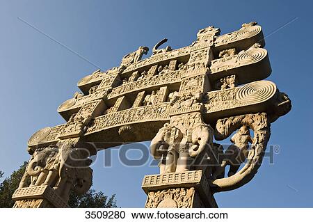 India, Madhya Pradesh, Sanchi, Northern gateway; Stupa N1 View Large Photo Image Stock Image - India, Madhya Pradesh, Sanchi, Northern gateway; Stupa N1. Fotosearch