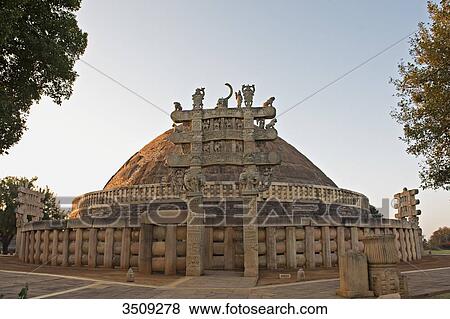 India, Madhya Pradesh, Sanchi, Northern gateway; Stupa N1 View Large Photo Image Stock Photo - India, Madhya Pradesh, Sanchi, Northern gateway; Stupa N1. Fotosearch