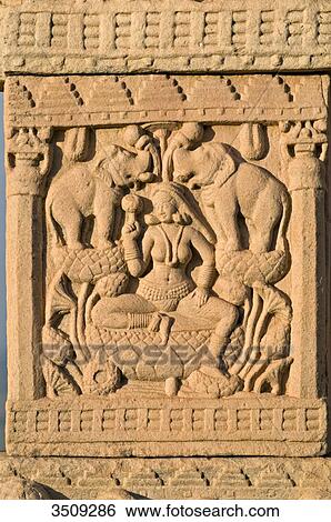 India, Madhya Pradesh, Sanchi, Rear view of the northern gateway; Stupa N1 View Large Photo Image Stock Photograph - India, Madhya Pradesh, Sanchi, Rear view of the northern gateway; Stupa N1. Fotosearch